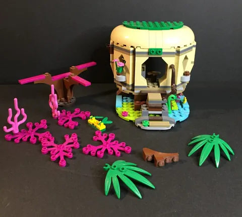 Small Tan Lego House or Shop and Pieces