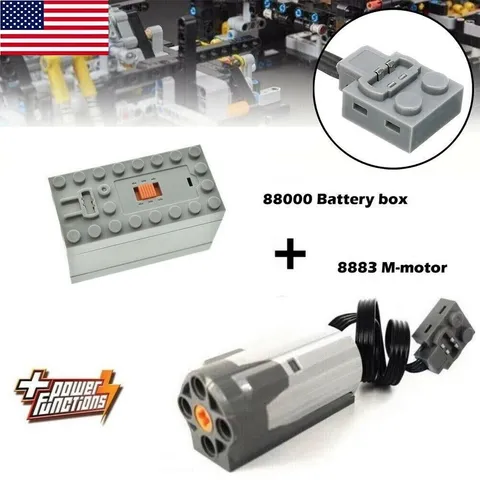 Power Functions 8883 M-motor 88000 Battery Box Electric Train For LEGO Block Toy