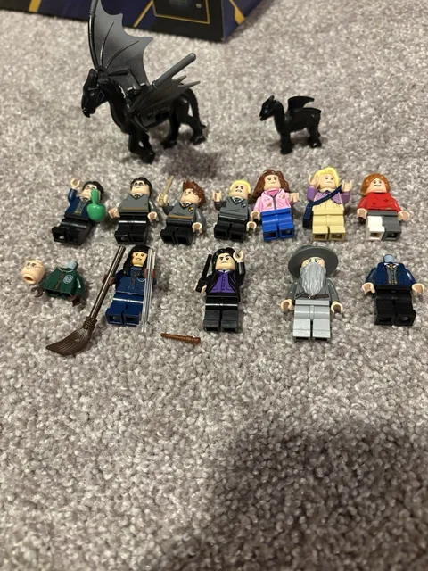 LEGO Harry Potter Minifigure Lot w/ Thestral & Small Black Creature Figures