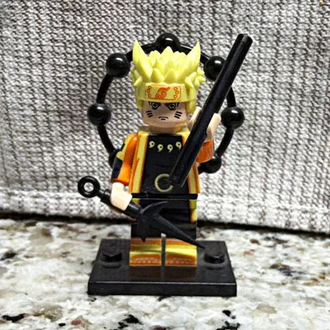 2 inch Custom, Naruto Mini Figure with Base