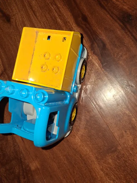 LEGO Duplo BLUE DUMP TRUCK VEHICLE Grey Base