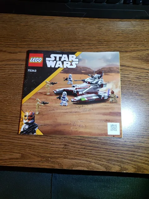 Lego Star Wars Instructional Manual Book ONLY 75342 Republic Fighter Tank
