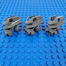 LEGO Bionicle Head Connector Block Toa Metru 47312 Dark Bluish Gray Genuine Used