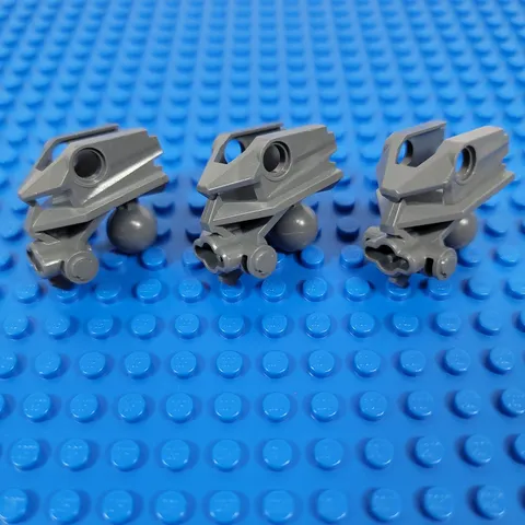 LEGO Bionicle Head Connector Block Toa Metru 47312 Dark Bluish Gray Genuine Used