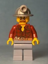 LEGO City Minifig cty0309 - Male Miner - Light Scratches/No Cracks