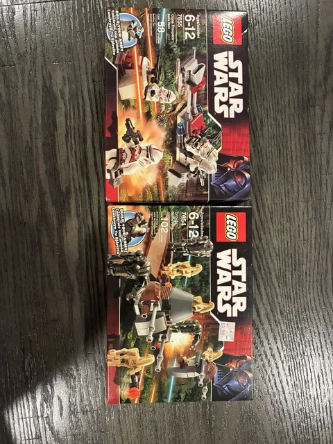 LEGO Star Wars: Droids Battle Pack 7654 & Clone Trooper Battle Pack 7655 Lot New