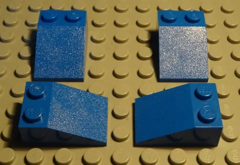 Lego Brick Slant 2x3 Positive Yellow 4 Pieces