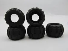 Lego Small Black Balloon Tires 43.2 x 28 S 6579 ~ Lot of 5