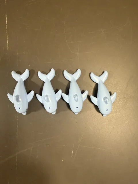 LEGO Light Blue Dolphin Animal Figure Lot of 4 Minifigure Sea Ocean Friends