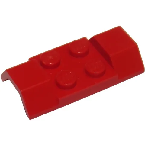 LEGO Red Vehicle, Mudguard 2 x 4 with Arch Smooth inv.601