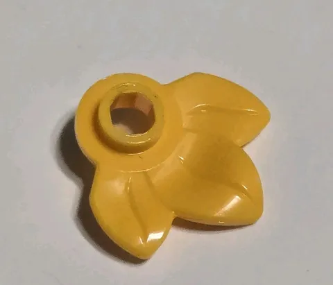 LEGO Parts - Bright Light Orange Plant, Round 1 x 1 3 Leaves - No 32607