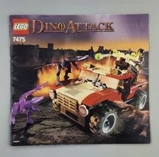 LEGO  Dino Attack Fire Hammer vs. Mutant Lizards (7475) Manual Only