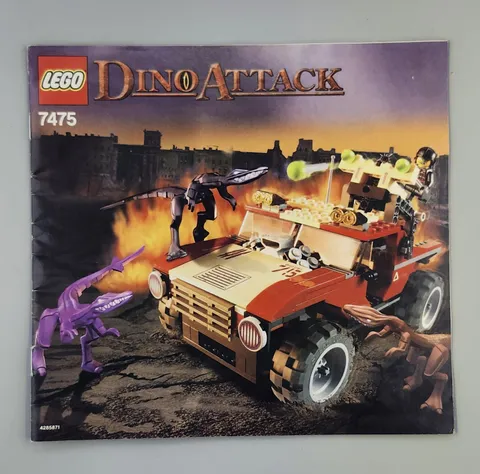LEGO  Dino Attack Fire Hammer vs. Mutant Lizards (7475) Manual Only