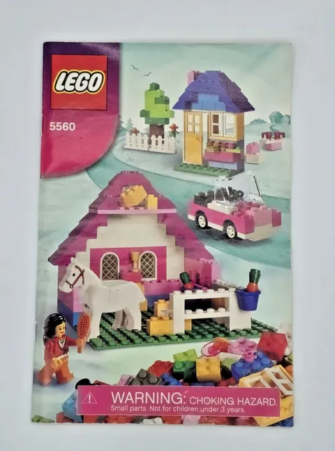 LEGO Pink Brick Box 5560 Instruction Manual Only 2009 Retired