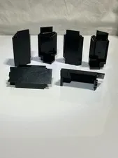 LEGO 6 Black Castle Wall Corner Panels   3x3x6   2345  E131