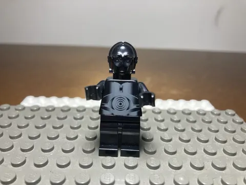 LEGO Star Wars Protocol Droid sw0212 Minifigure Black from Death Star (RARE)