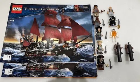 LEGO Pirates of the Caribbean Minifigure Lot 4195 Queen Anne’s Revenge + Manual