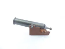 Lego Dark Pearl Grey Cannon on Brown Base x110c01
