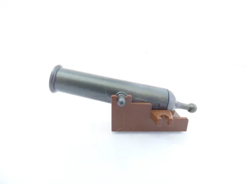 Lego Dark Pearl Grey Cannon on Brown Base x110c01
