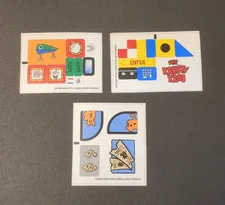 NO BRICKS Lego Spongebob Squarepant Sticker Sheet  Set of 3 - 3830 - 3833 - 3834