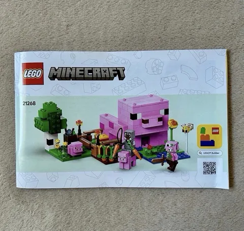 LEGO x Minecraft: The Baby Pig House Instruction Manual (21268)