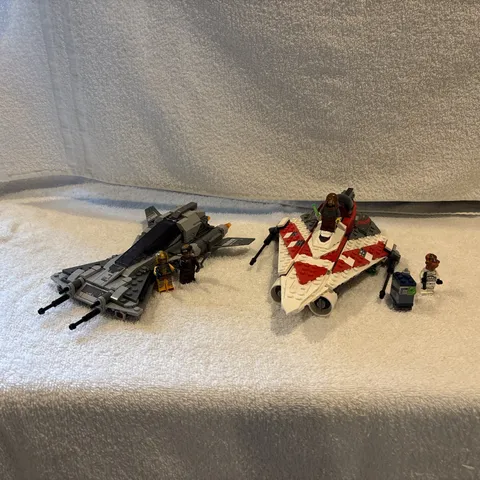 Lego Star Wars Lot Of 2 Complete With Manuals And Mini Figures Jedi Bobb