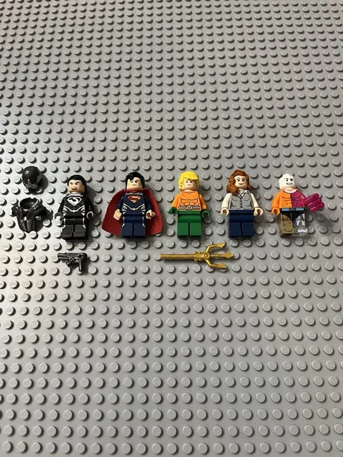 LEGO DC Comics Super Heroes Lot of 5 Minifigures Superman Aquaman General Zod +