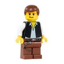 Lego Star Wars Han Solo Minifigure sw0045 3341 /10123 Cloud City (UV Printed)
