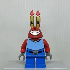 LEGO SpongeBob SquarePants bob023 Mr. Krabs Large Grin Minifigure 3833 Note