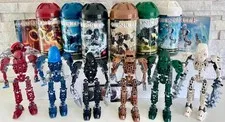 Bionicle Toa Metru Set of 6: 8601-8606 w/ Canisters, 5/6 Kanoka Cards & Manuals