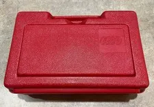Vintage 1980’s LEGO Red Plastic Carrying Case 11.5 x 7.5 x 4 Excellent Condition