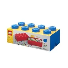 Storage 8 Brick Toy Box Bright Blue