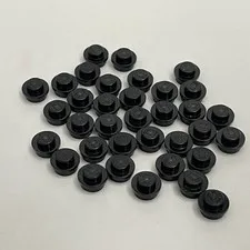 Lego 4073 6141 30057 28626 Black Replacement Parts Pieces Lot of 35