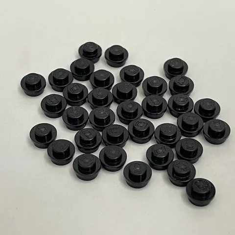 Lego 4073 6141 30057 28626 Black Replacement Parts Pieces Lot of 35