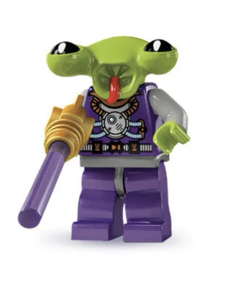 Space Alien, Series 3 Minifigure - LEGO CMF Collectible 8803 col044