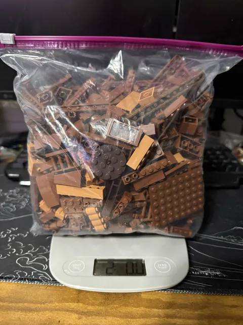 LEGO Brown Bulk Parts Lot – 2 lbs