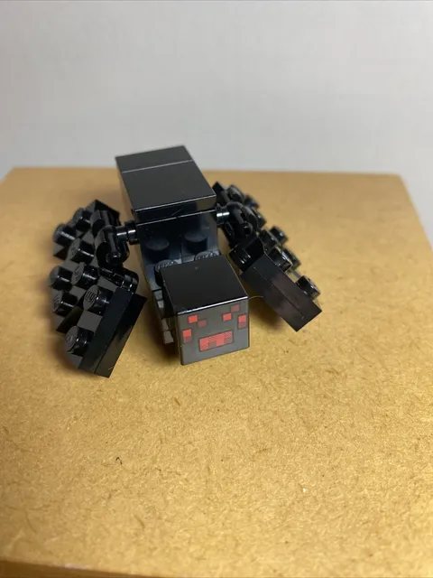 Lego Minecraft Spider Minifigure Brick Built (from set 21113 21118 minespider01)