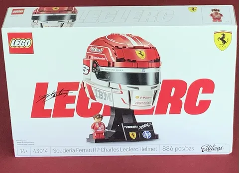 🔥 NEW/Sealed LEGO Editions Scuderia Ferrari HP Charles Leclerc Helmet #43014