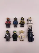 Lego Ninjago Movie Minifigure Lot RARE 2017 Kai Jay Cole Zane Lloyd Nya Wu Garma