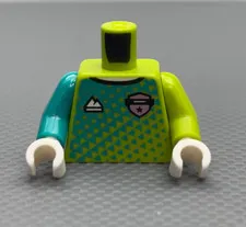 LEGO Minifigure Torso Lime Soccer Jersey #1 Series 29 Soccer Goalkeeper