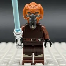 LEGO Star Wars Plo Koon Minifigure sw1414 Dark Brown Robe Jedi Master 75400