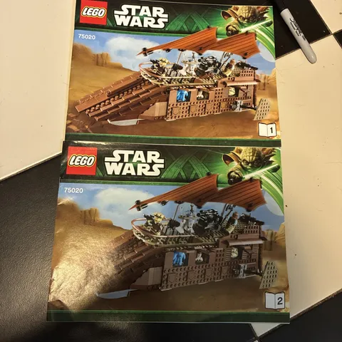 LEGO Star Wars Jabba's Sail Barge 75020 Instructions Manuals Books ONLY L1