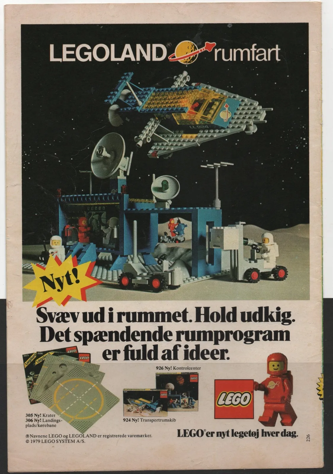 LEGO ADVERTISING INSERTS #  5-2540 # SPACE # 1979 #
