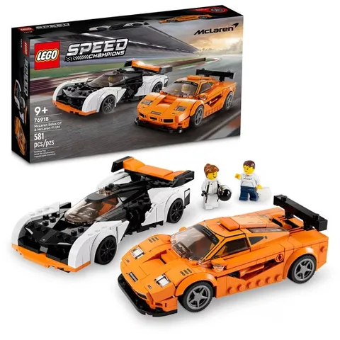 LEGO Speed Champions McLaren Solus GT & McLaren F1 LM 76918 , Featuring 2 Iconic