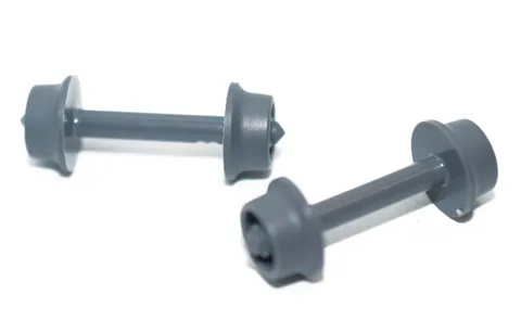 2 LEGO Roller Coaster Wheels Dark Bluish Gray wheelset bogie truck 24869 6135290