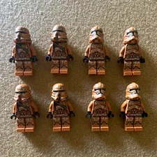 LEGO Star Wars Geonosis Clone Trooper Lot of 8 SW0605 SW0606 Genuine LEGO