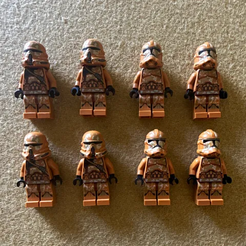 LEGO Star Wars Geonosis Clone Trooper Lot of 8 SW0605 SW0606 Genuine LEGO