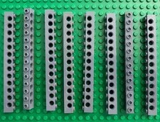 LEGO 8-piece Dark Bluish Gray 1x14 Technic Brick 1 x 14 FREEE SHIPPING