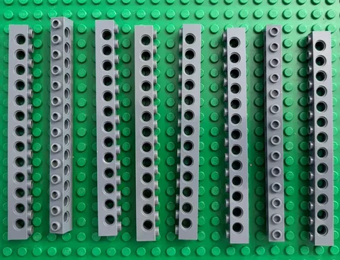 LEGO 8-piece Dark Bluish Gray 1x14 Technic Brick 1 x 14 FREEE SHIPPING