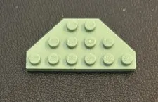 LEGO Part Plate Wedge 3x6 Cut Corners Sans Green Part #2419